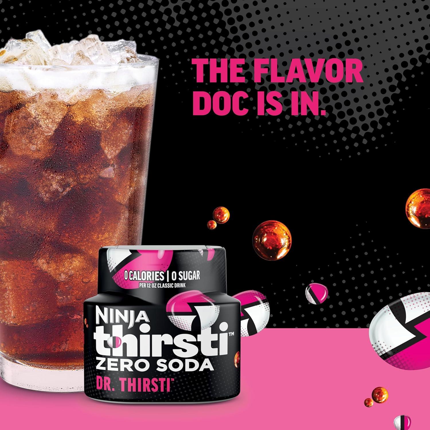 imageNinja Thirsti Flavored Water Drops ZERO SODA Dr Thirsti Classic Soda Flavors Sparkling or Still Zero Calories Zero Sugar Makes 17 12oz drinks 3 Pack WCFDRPPAM207 Fl Oz Pack of 3