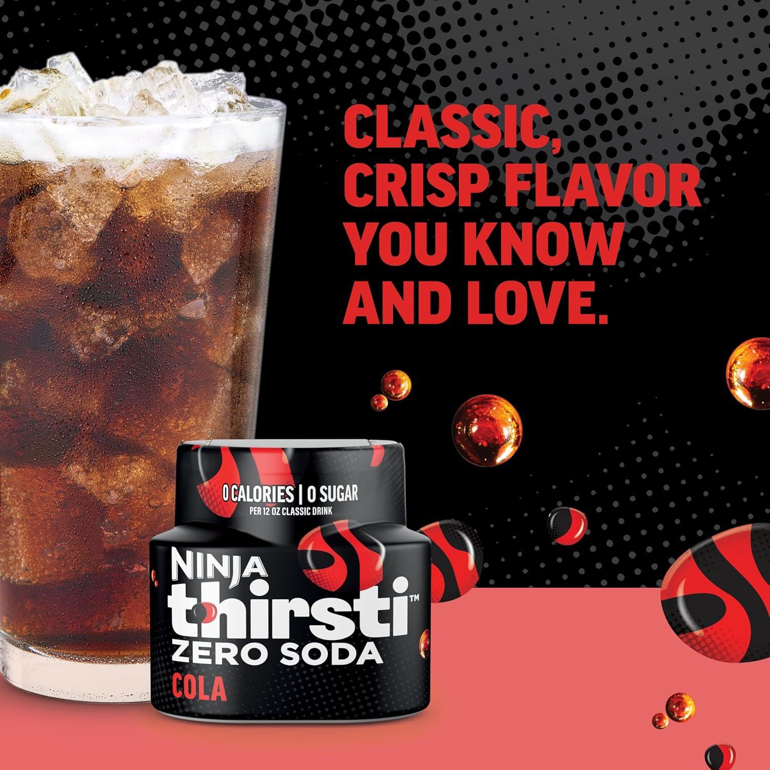 imageNinja Thirsti Flavored Water Drops ZERO SODA Dr Thirsti Classic Soda Flavors Sparkling or Still Zero Calories Zero Sugar Makes 17 12oz drinks 3 Pack WCFDRPPAM207 Fl Oz Pack of 6