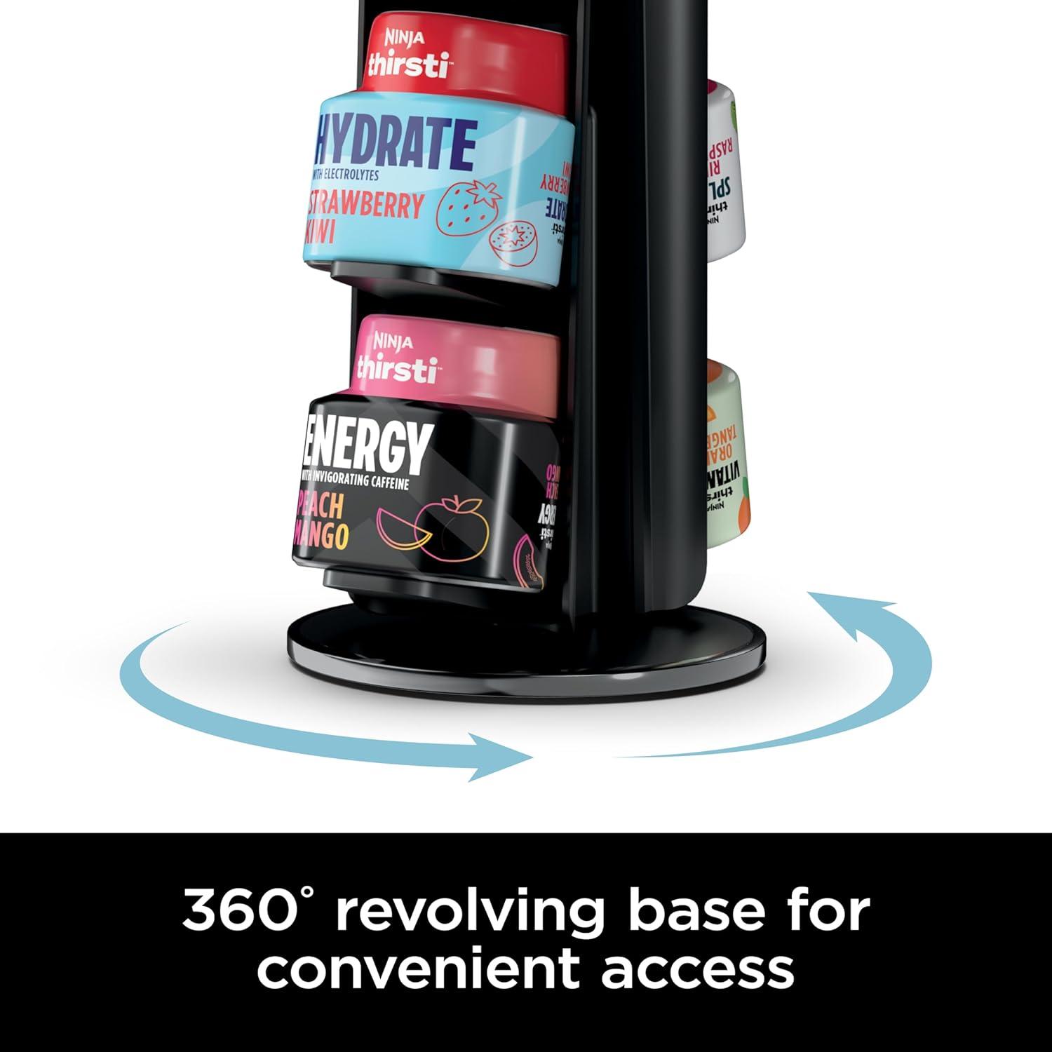 imageNinja WCX08 Thirsti 360 8Flavor Storage Holder Black511 in L x 4125 in W x 1175 in H