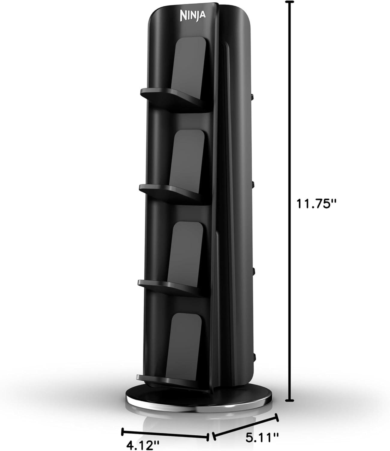 imageNinja WCX08 Thirsti 360 8Flavor Storage Holder Black511 in L x 4125 in W x 1175 in H Pack of 2