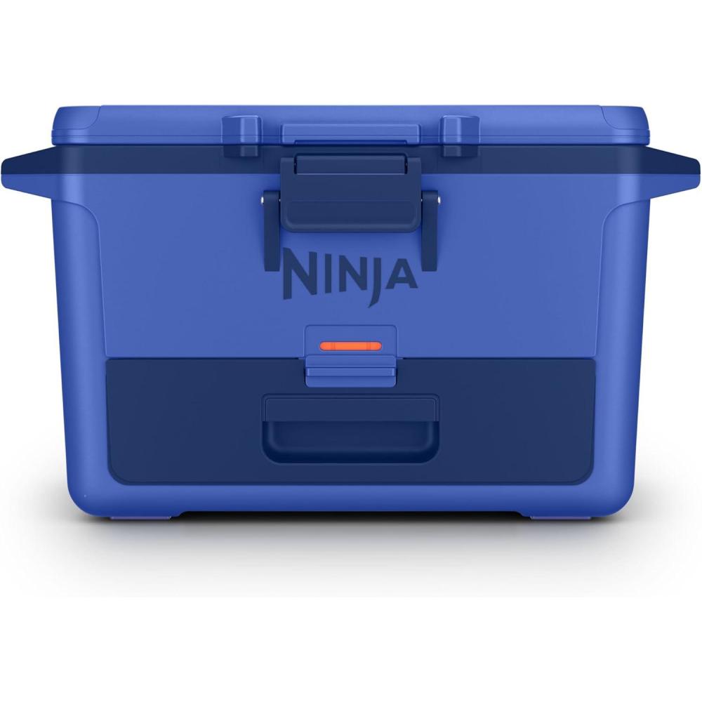 imageNinja FB151BL FrostVault 50qt Hard Cooler with Dry Zone Integrated FridgeTemp Dry Storage Drawer Premium HeavyDuty Insulated Cooler Keeps Ice for Days Lakeshore BlueLuminous Blue