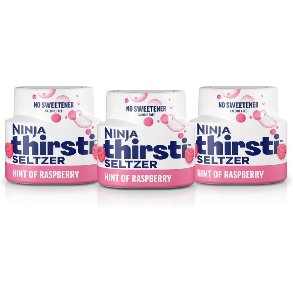 imageNinja Thirsti Flavored Water Drops Berry Lemon Variety Pack Refreshing Fruit Flavors Zero Calories Zero Sugar Makes 1720 12oz drinks 3 Pack WCFV1Raspberry