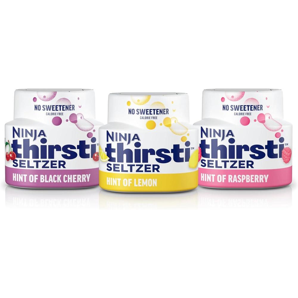 imageNinja Thirsti Flavored Water Drops Berry Lemon Variety Pack Refreshing Fruit Flavors Zero Calories Zero Sugar Makes 1720 12oz drinks 3 Pack WCFV1Variety Pack