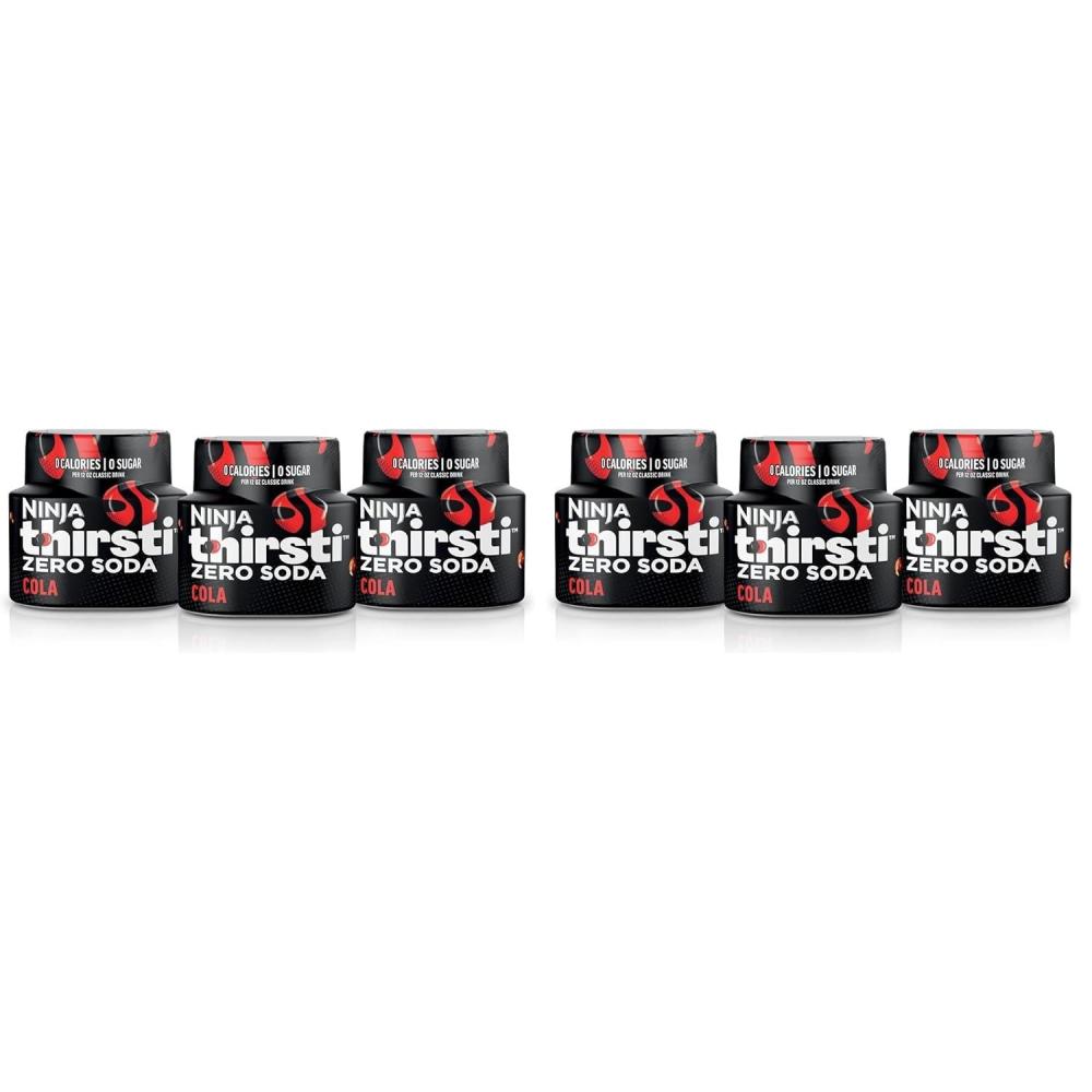 imageNinja Thirsti Flavored Water Drops ZERO SODA Dr Thirsti Classic Soda Flavors Sparkling or Still Zero Calories Zero Sugar Makes 17 12oz drinks 3 Pack WCFDRPPAM207 Fl Oz Pack of 6