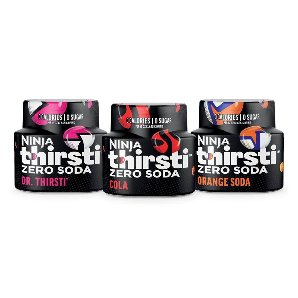 imageNinja Thirsti Flavored Water Drops ZERO SODA Dr Thirsti Classic Soda Flavors Sparkling or Still Zero Calories Zero Sugar Makes 17 12oz drinks 3 Pack WCFDRPPAM669 Fl Oz Pack of 1