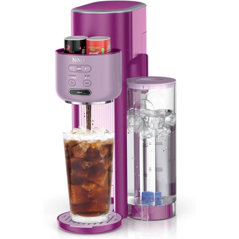 imageNinja Thirsti Ultimate Drink System Still or Sparkling Soda Maker Create fountainfresh drinks with 20 zero or lowcalorie flavors Customize your fizz and flavor Pink WC3001PK1Pink