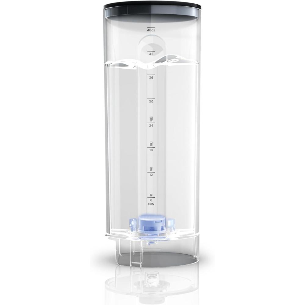 imageNinja WCX01WR Thirsti 48oz Removable Water Reservoir Black Only Compatible with the Ninja Thirsti Drink System WC1001 Clear