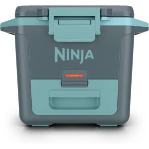 Ninja FB151BL FrostVault 50qt Hard Cooler with Dry Zone, Integrated Fridge-Temp Dry Storage Drawer, Premium Heavy-Duty Insulated Cooler, Keeps Ice for Days, Lakeshore Blue(Halocline Green)