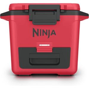 Ninja FB151BL FrostVault 50qt Hard Cooler with Dry Zone, Integrated Fridge-Temp Dry Storage Drawer, Premium Heavy-Duty Insulated Cooler, Keeps Ice for Days, Lakeshore Blue(True Red)