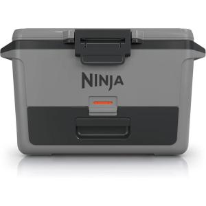 Ninja FB151GY FrostVault 50qt Hard Cooler with Dry Zone, Integrated Fridge-Temp Dry Storage Drawer, Premium Heavy-Duty Insulated Cooler, Keeps Ice for Days, Slate Gray