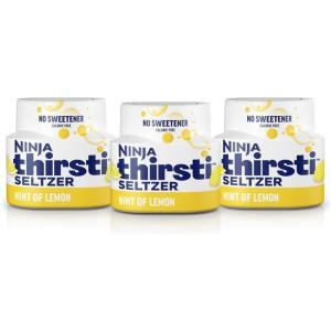 Ninja Thirsti Flavored Water Drops, Berry Lemon Variety Pack, Refreshing Fruit Flavors, Zero Calories, Zero Sugar, Makes 17-20 12oz drinks, 3 Pack, WCFV1(Lemon)
