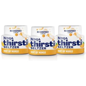 Ninja Thirsti Flavored Water Drops, Berry Lemon Variety Pack, Refreshing Fruit Flavors, Zero Calories, Zero Sugar, Makes 17-20 12oz drinks, 3 Pack, WCFV1(Mango)