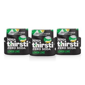 Ninja Thirsti Flavored Water Drops, ZERO SODA Dr. Thirsti, Classic Soda Flavors, Sparkling or Still, Zero Calories, Zero Sugar, Makes 17, 12oz drinks, 3 Pack, WCFDRPPAM(6.21 Fl Oz (Pack of 1))