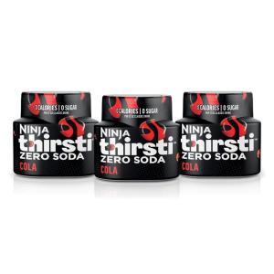 Ninja Thirsti Flavored Water Drops, ZERO SODA Dr. Thirsti, Classic Soda Flavors, Sparkling or Still, Zero Calories, Zero Sugar, Makes 17, 12oz drinks, 3 Pack, WCFDRPPAM(2.07 Fl Oz (Pack of 3))