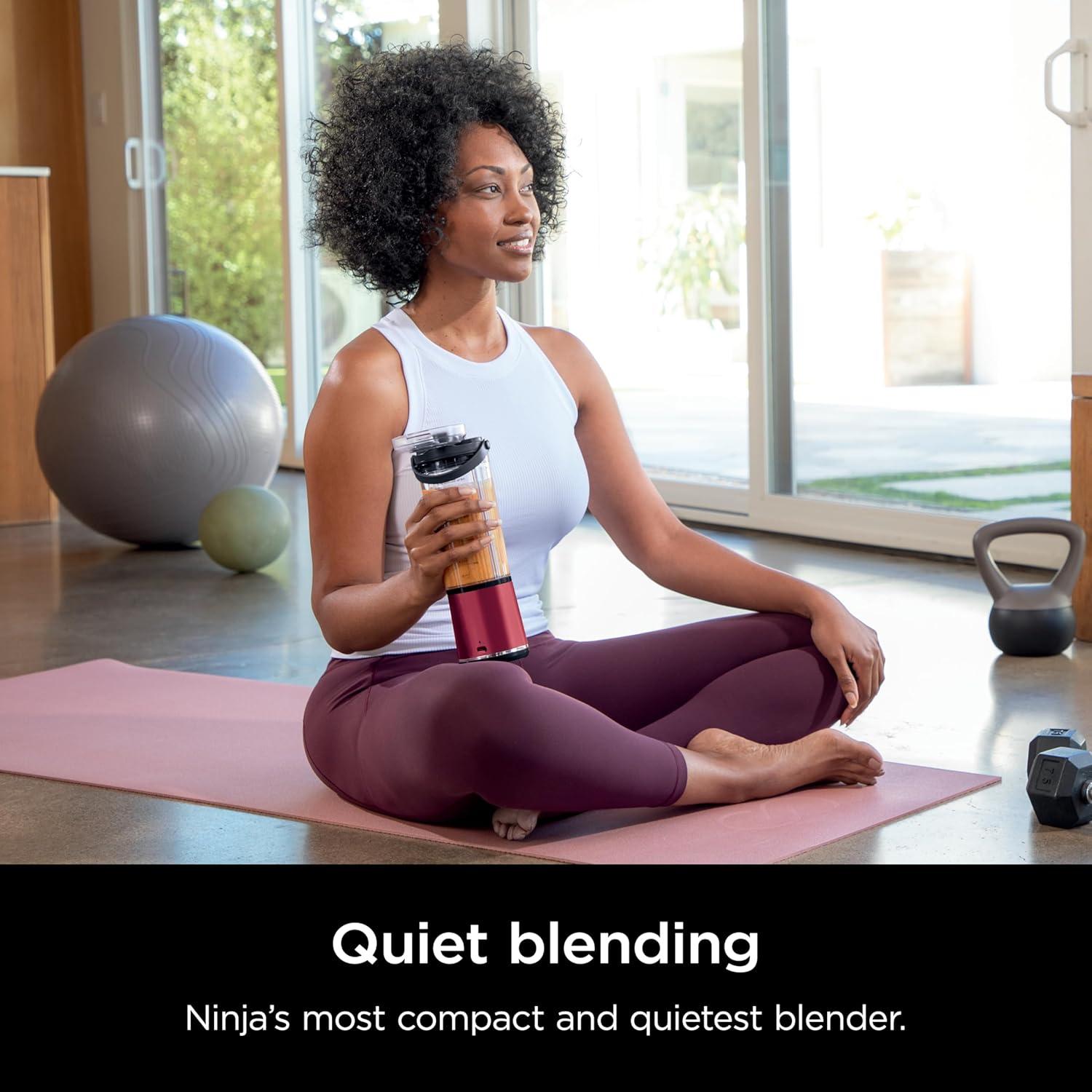 imageNinja Blast Portable Blender amp Accessories Cordless 18oz Vessel Personal Blender for Shakes amp Smoothies Leakproof Lid amp Sip Spout USBC Cord Dishwasher Safe Parts BPA Free Grey CL155AGYBlender 2 Vessels Red