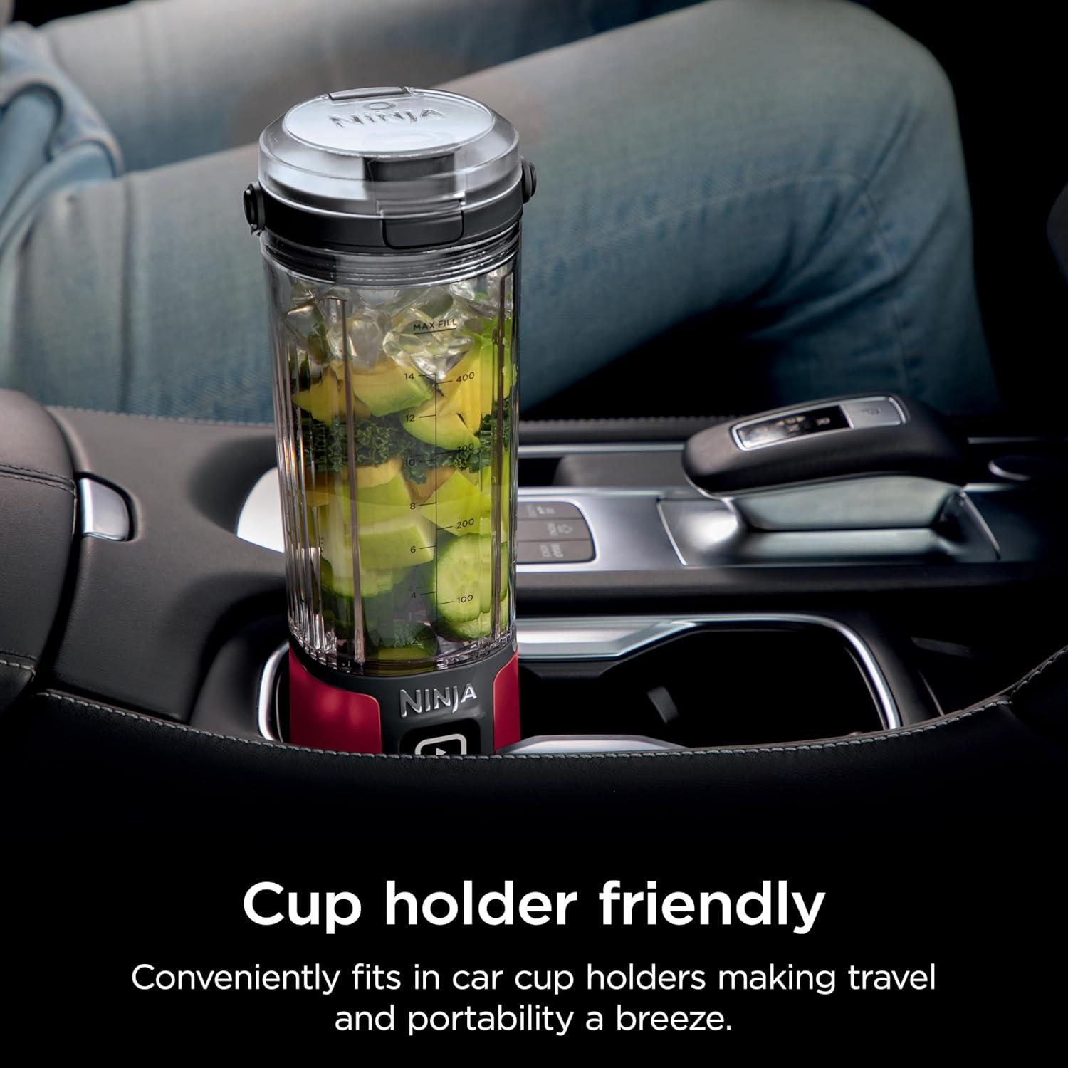 imageNinja Blast Portable Blender amp Accessories Cordless 18oz Vessel Personal Blender for Shakes amp Smoothies Leakproof Lid amp Sip Spout USBC Cord Dishwasher Safe Parts BPA Free Grey CL155AGYBlender 2 Vessels Red