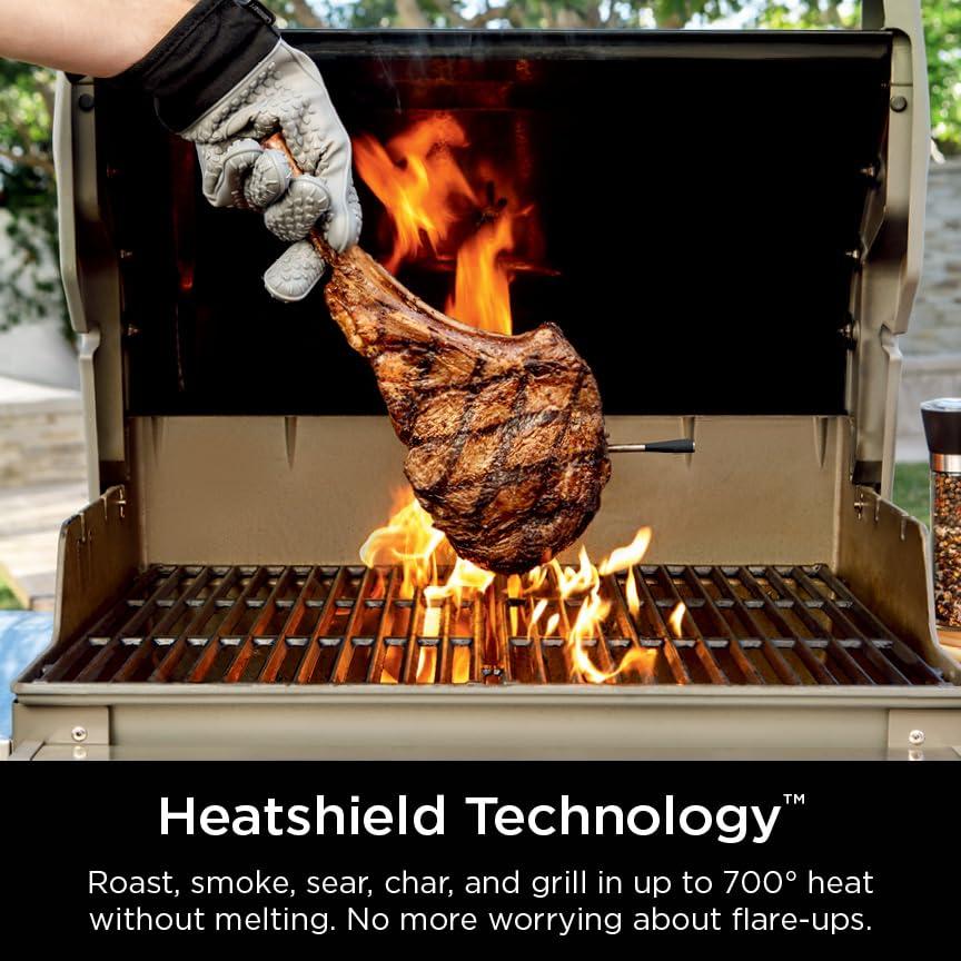 imageNinja ProChef Indoor amp Outdoor Wireless Meat Thermometer for Grill Oven Smoking Roasting Air Frying Flame Resistant Long Battery Life Bluetooth Waterproof WP100C Canadian Version