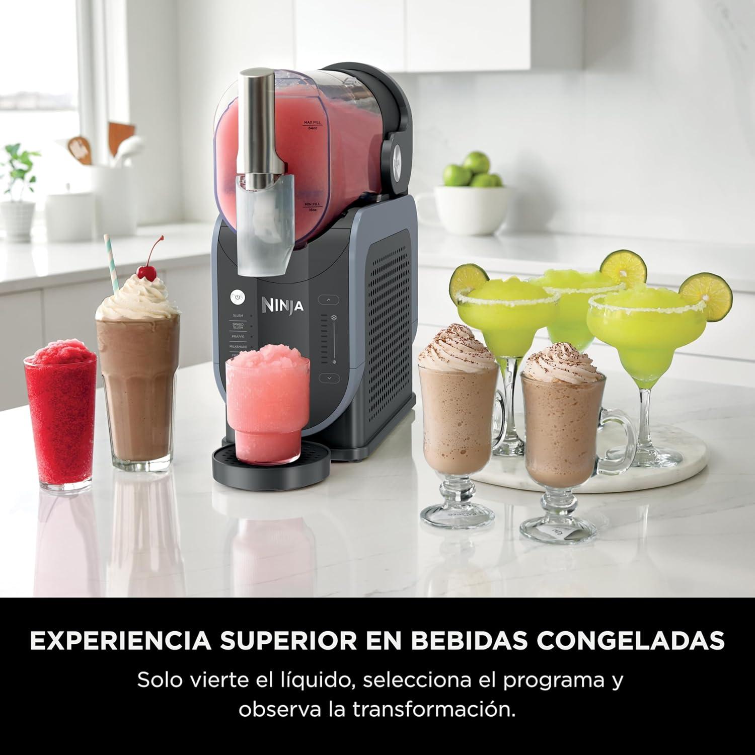 imageNinja SLUSHi FS301LAA Frozen Beverage and Granite Maker with RapidChill Technology 26 L 88 oz 5 Automatic Programs Ideal for Daisies Strikes and More Premium Design Black FS301LAA