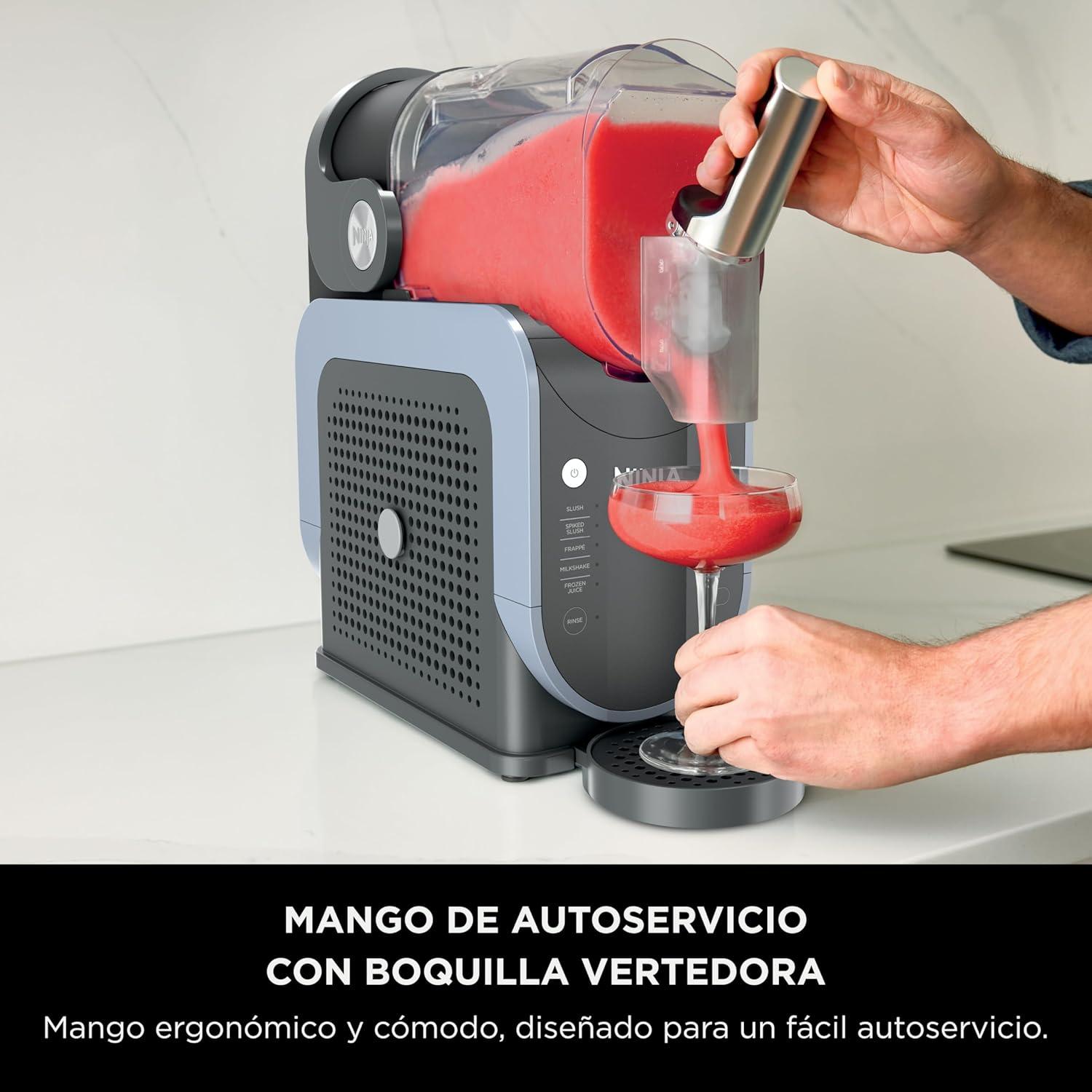 imageNinja SLUSHi FS301LAA Frozen Beverage and Granite Maker with RapidChill Technology 26 L 88 oz 5 Automatic Programs Ideal for Daisies Strikes and More Premium Design Black FS301LAA