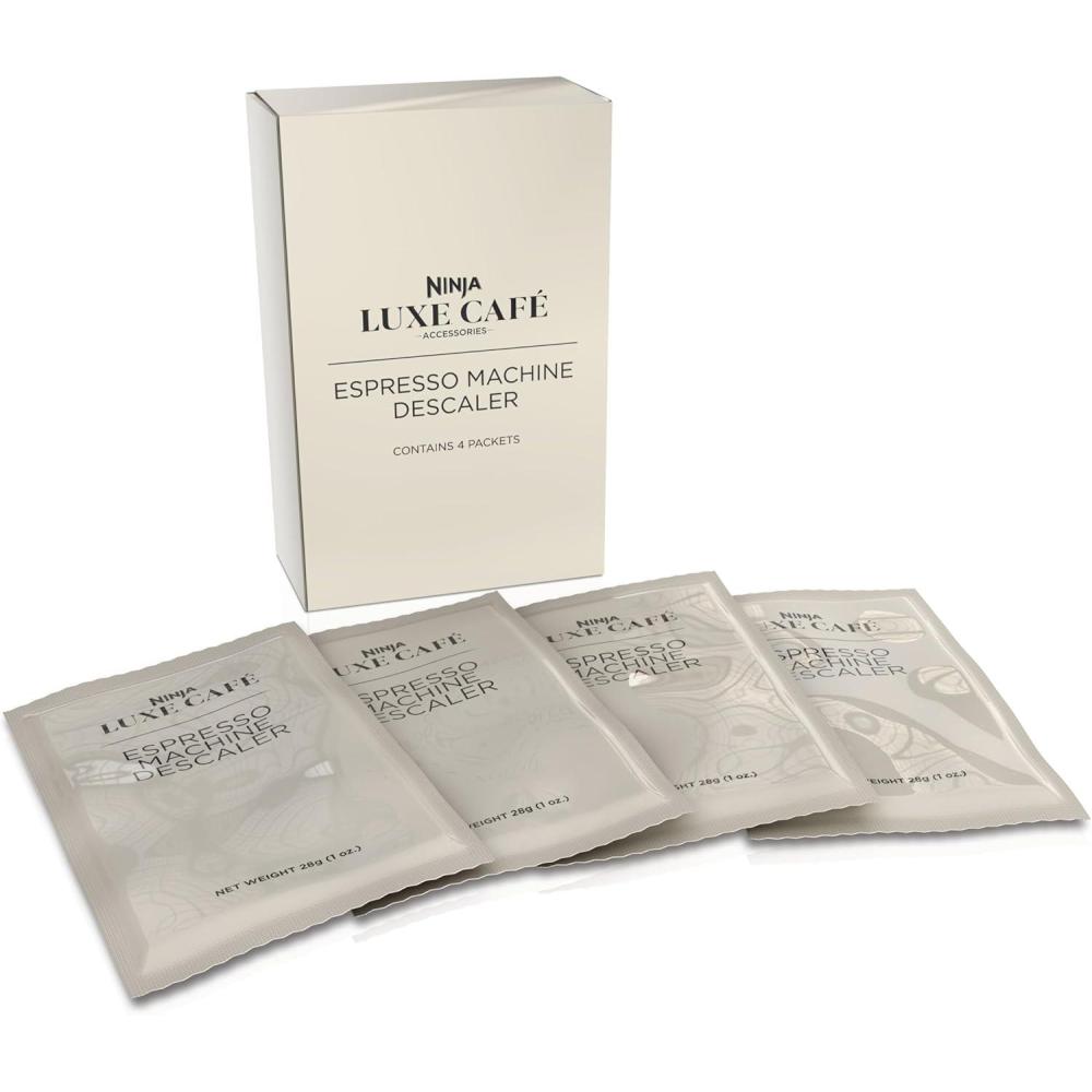 imageNinja Luxe Caf Espresso Machine Descaler 4Pack Espresso amp Coffee Machine Cleaner Descale Powder XSKDSCLSOL4PK