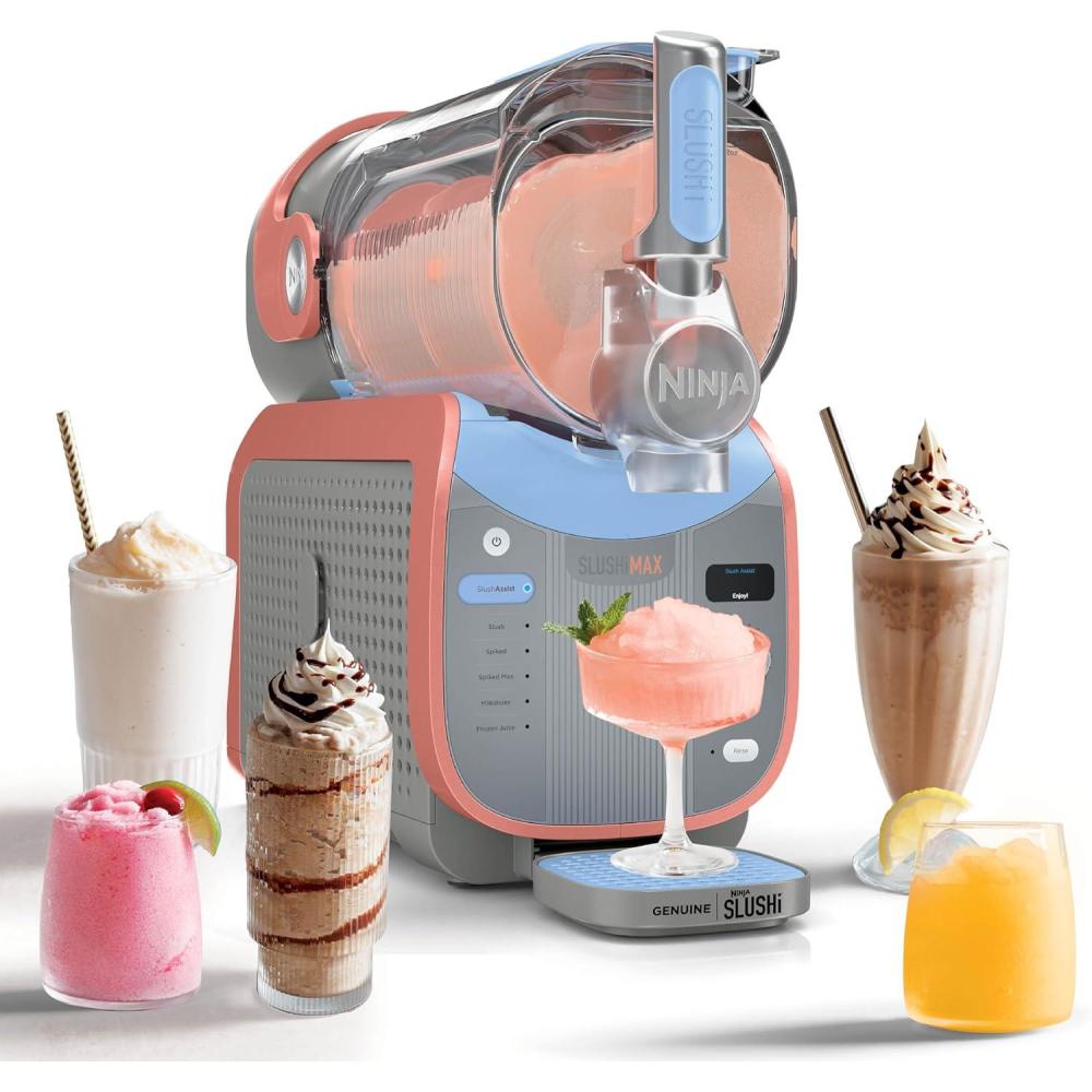 imageNinja SLUSHi Max Smart Frozen Drink Maker Superior Performance amp Smart Technology 146oz Party Size Capacity No Ice Needed 6 Programs Temperature amp