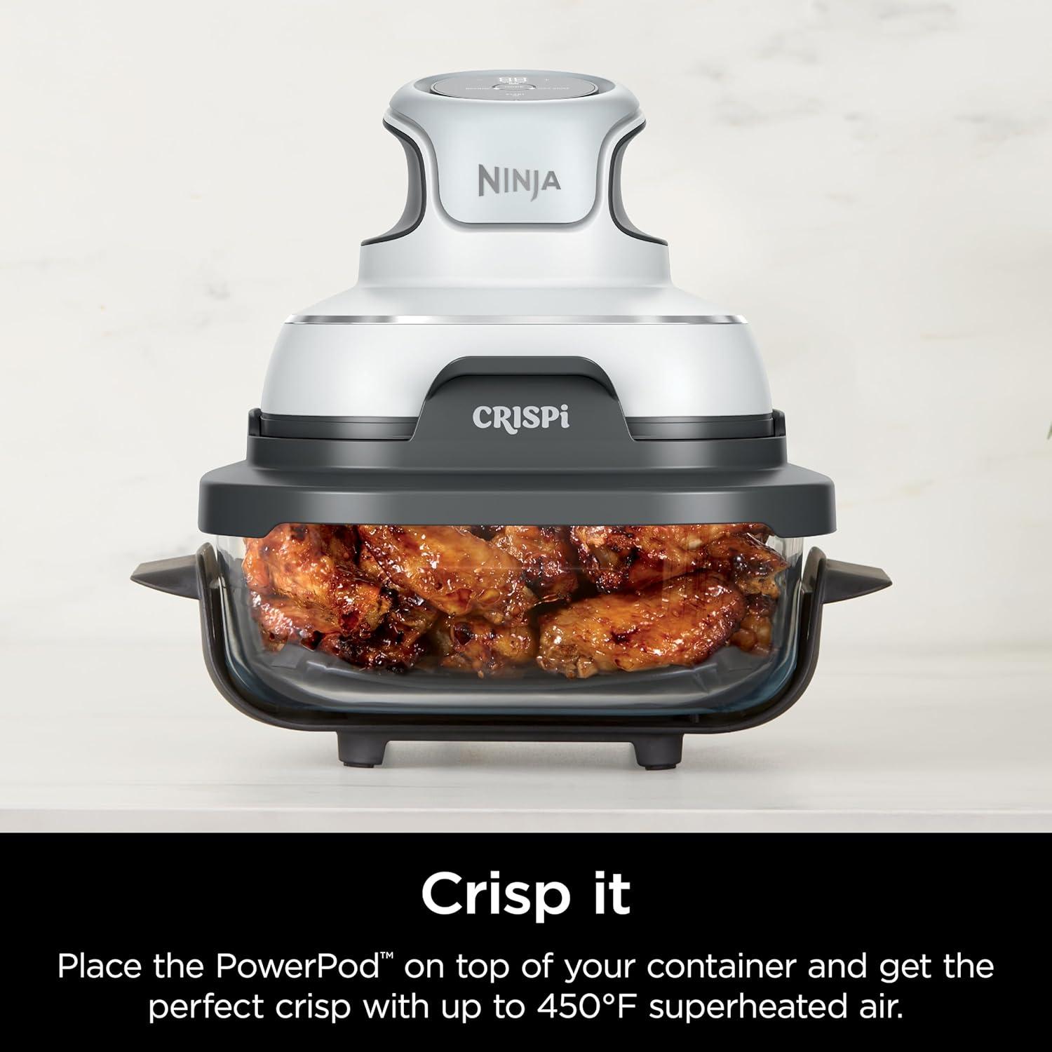 imageNinja 4QT CleanCrisp Glassware Container with Storage lid Compatible with Ninja Crispi Portable Cooking System Microwave Freezer amp Dishwasher Safe PFAS amp PTFE Free Glass XSKSFN4QT25 QT