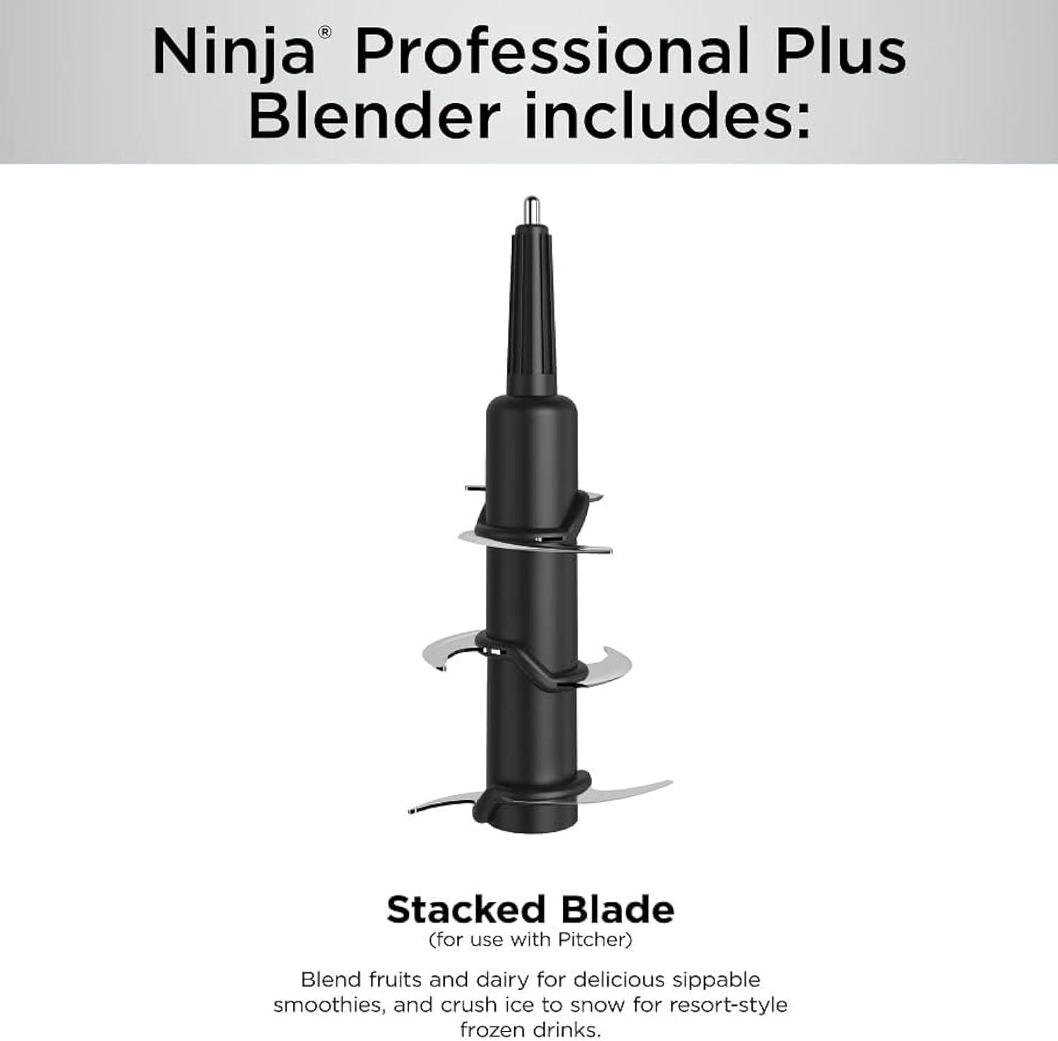 imageNinja BN751 Professional Plus DUO Blender 1400 Peak Watts 3 AutoIQ Programs for Smoothies Frozen Drinks amp Nutrient Extractions 72oz Total Crushing Pitcher amp 2 24 oz ToGo Cups Black72 oz Blender Total Crushing Pitcher