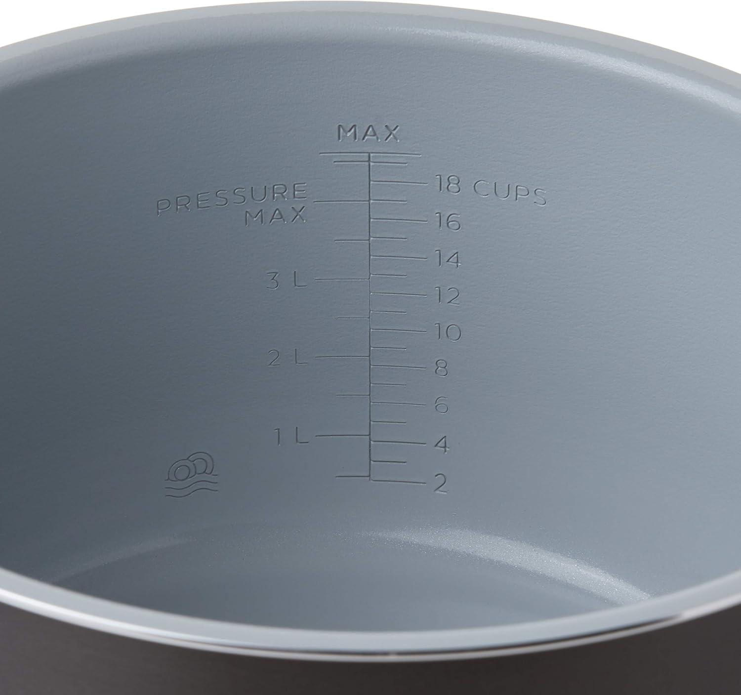 imageNinja Foodi 65qt Ceramic Coated Nonstick Inner Pot Compatible with all Ninja Foodi 65 qt models Dishwasher Safe Gray 102FY30065Qt Pack of 4
