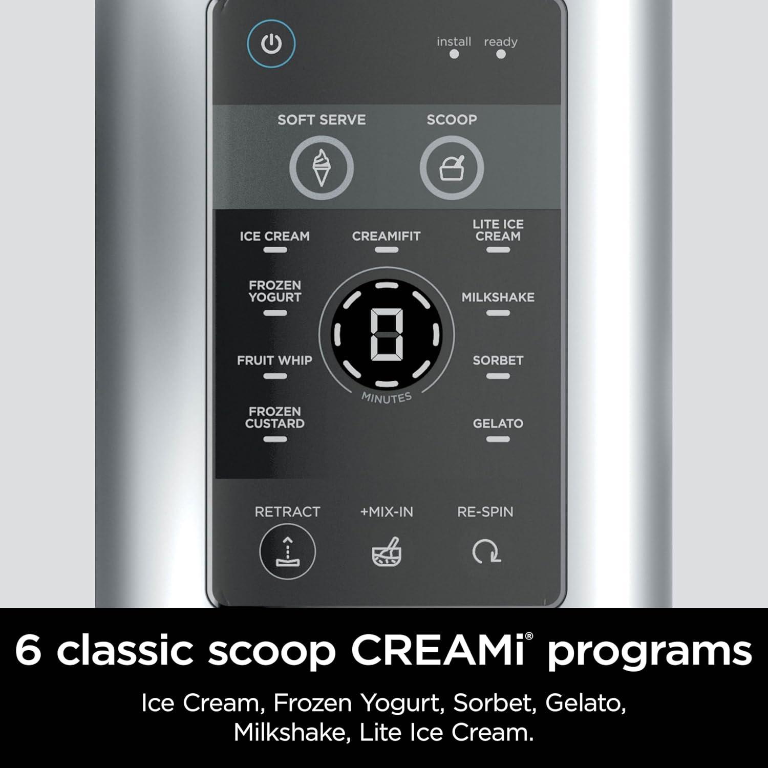 imageNinja Swirl by CREAMi Ice Cream and Soft Serve Maker Sorbet Milkshake Frozen Yogurt Low Calories Program amp More 13in1 Soft Serve Handle 2 CREAMi Swirl 16oz Pints NC701 Renewed