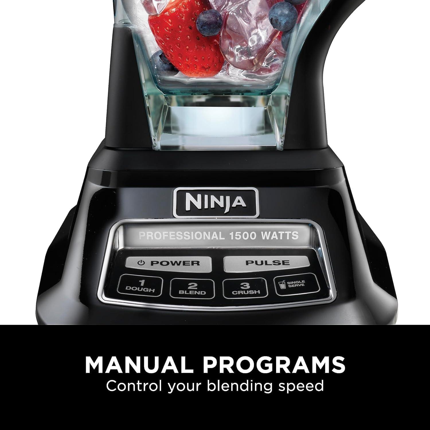 imageNinja Mega Kitchen System Blender Processor Nutri Ninja Cups BL770 Renewed