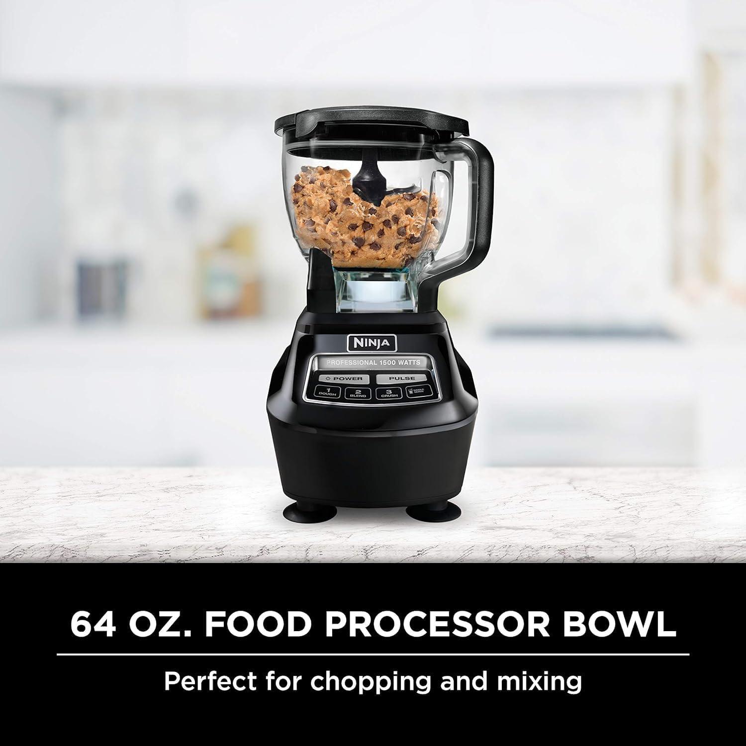imageNinja Mega Kitchen System Blender Processor Nutri Ninja Cups BL770 Renewed