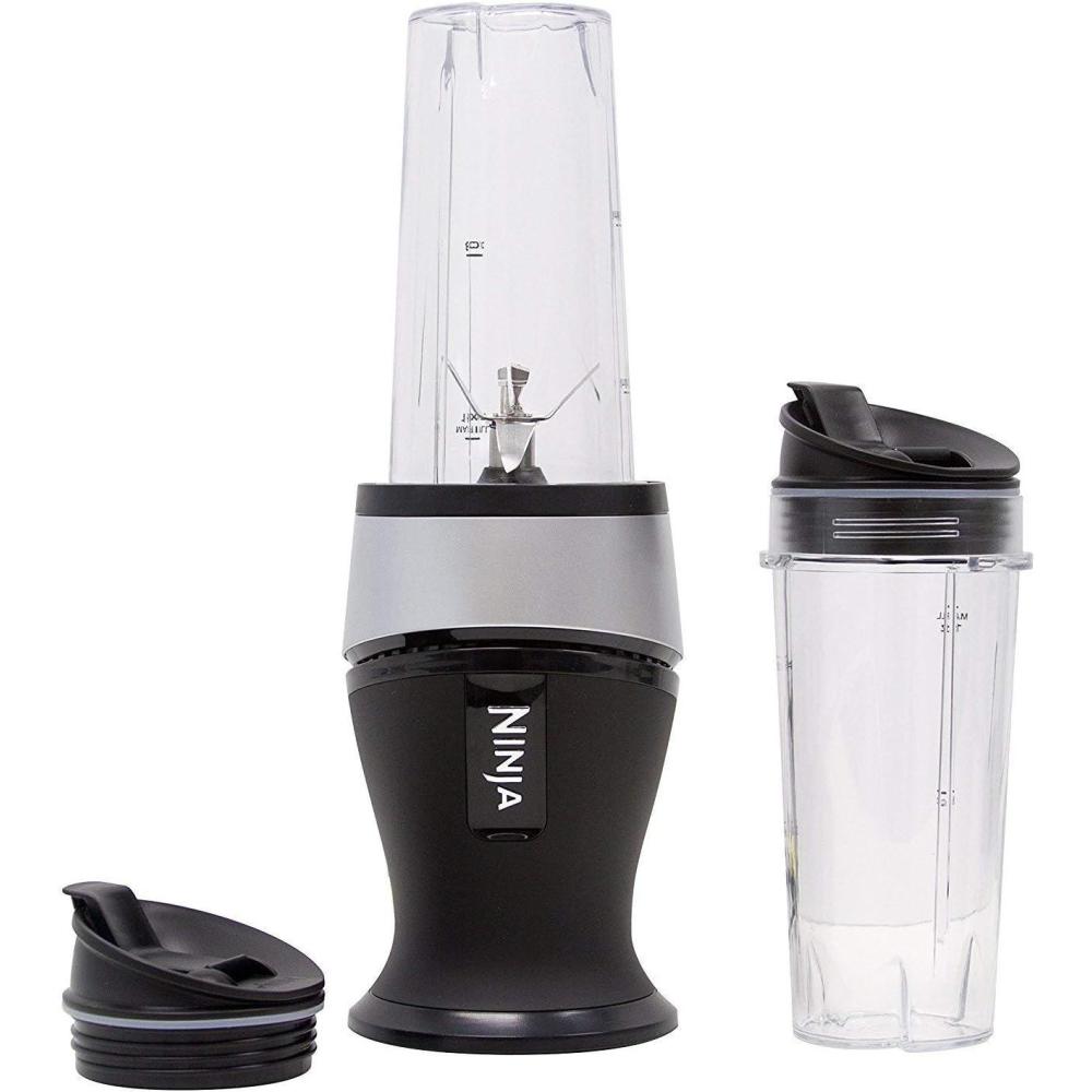 imageNinja Personal Blender for Shakes Smoothies Food Prep and Frozen Blending with 700Watt Base and 2 16Ounce Cups with Spout Lids QB3001SS Renewed