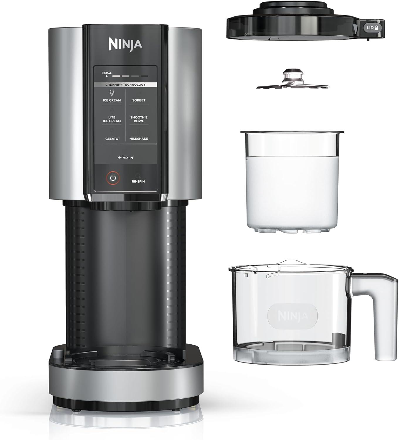 imageNinja CREAMi Ice Cream Maker Cloud Silver