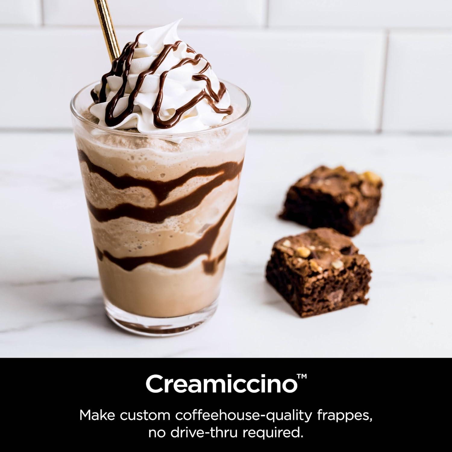 imageNinja NC501 CREAMi Deluxe 11in1 Ice Cream amp Frozen Treat Maker with 2 XL Family Size Pint Containers Silver RenewedSilver
