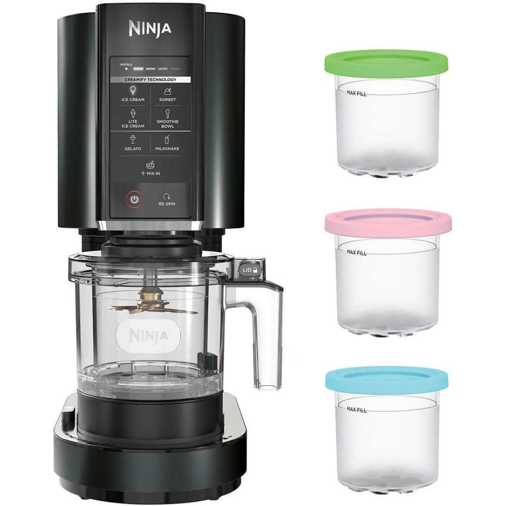 imageNinja CN301CO CREAMi Ice Cream Maker for Gelato Mixins Milkshakes Sorbet Smoothie Bowls amp More 7 OneTouch Programs