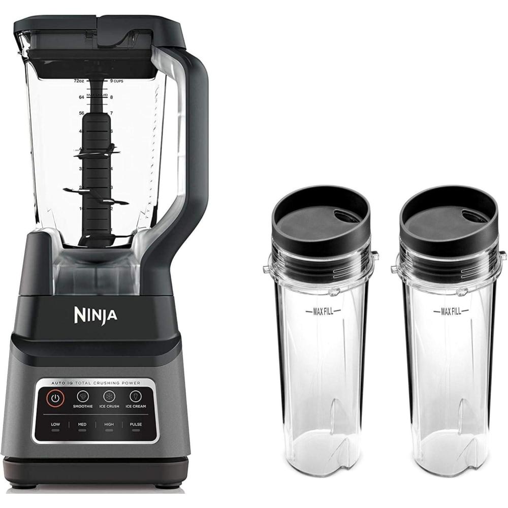 imagePNAEUT Ninja Professional Plus Blender with AutoiQ BlackGrey 72oz BN701CBlackGrey