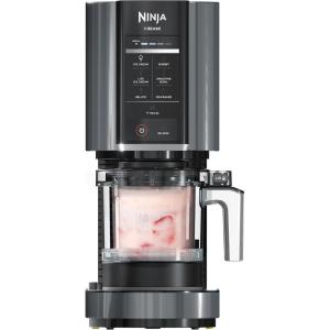 Ninja CREAMi, Ice Cream Maker, Ice Cream, Gelato, Sorbet,Milkshakes, Mix-ins, Smoothie Bowls & More, 7-in-1, Ice Cream Pints, Pint lid, Healthy Ice Cream, Compact, Perfect for Kids, Black, NC299AMZ(CREAMi)