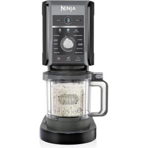 Ninja NC501 CREAMi Deluxe 11-in-1 Ice Cream & Frozen Treat Maker with 2 XL Family Size Pint Containers, Silver (Renewed)(Black)