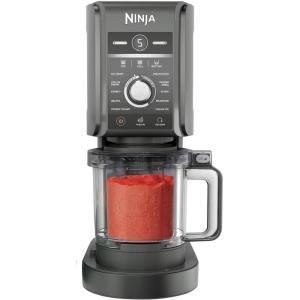 Ninja NC501 CREAMi Deluxe 11-in-1 Ice Cream & Frozen Treat Maker with 2 XL Family Size Pint Containers, Silver (Renewed)(Dark SIlver)