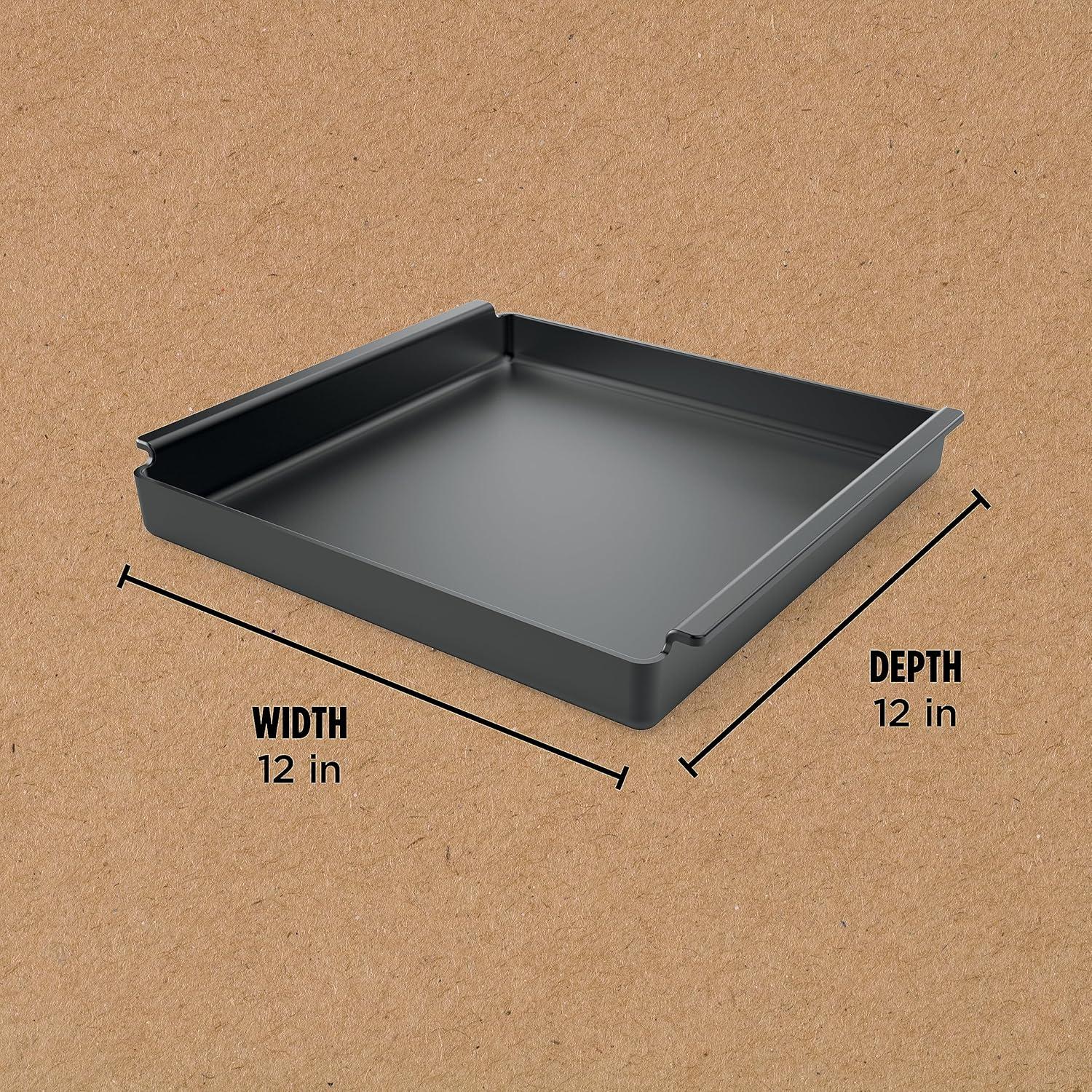 imageNinja XSKOCTPN Woodfire Outdoor Cast Iron Pan PreSeasoned High Heat Compatible Woodfire Outdoor Oven OO100 Series Cast Iron Black 12 x 12