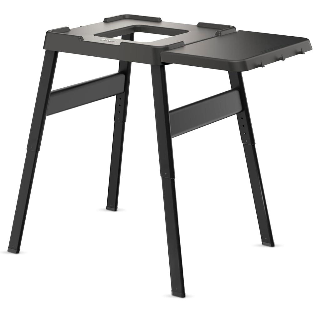 imageNinja Woodfire Adjustable Stand amp Side Table Electric Outdoor Oven amp BBQ Grill HeavyDuty Outdoor Cooking Table amp Pizza Oven 4718J800EUUK Black