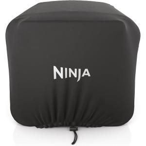 Ninja XSKOCVR Premium Cover, Compatible Woodfire Outdoor Oven (OO100 series), Adjustable Drawstrings, UV and Water-Resistant, Lightweight, Black, 19.5” x 16.5” x 15″(Storage Cover)