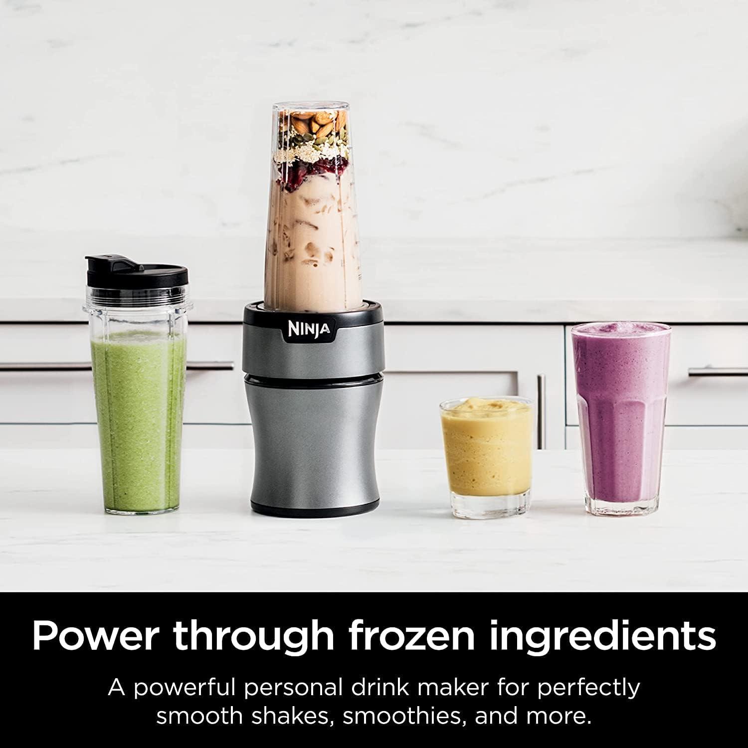 imageNinja BN300 NutriBlender 900PeakWatt Personal Blender 2 DishwasherSafe ToGo Cups Renewed