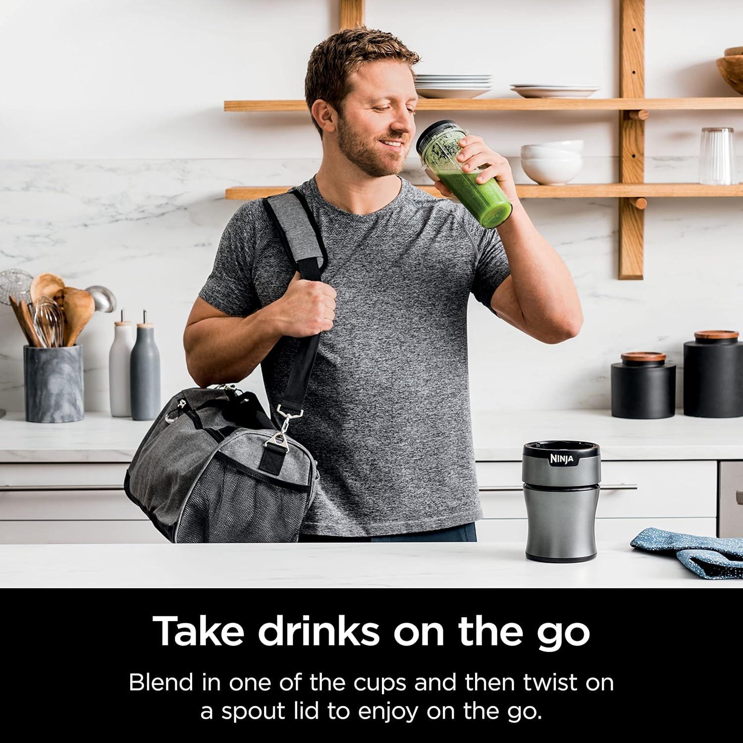 imageNinja BN300C Personal NutriBlender With IceCrushing Technology BlackSilver 700W