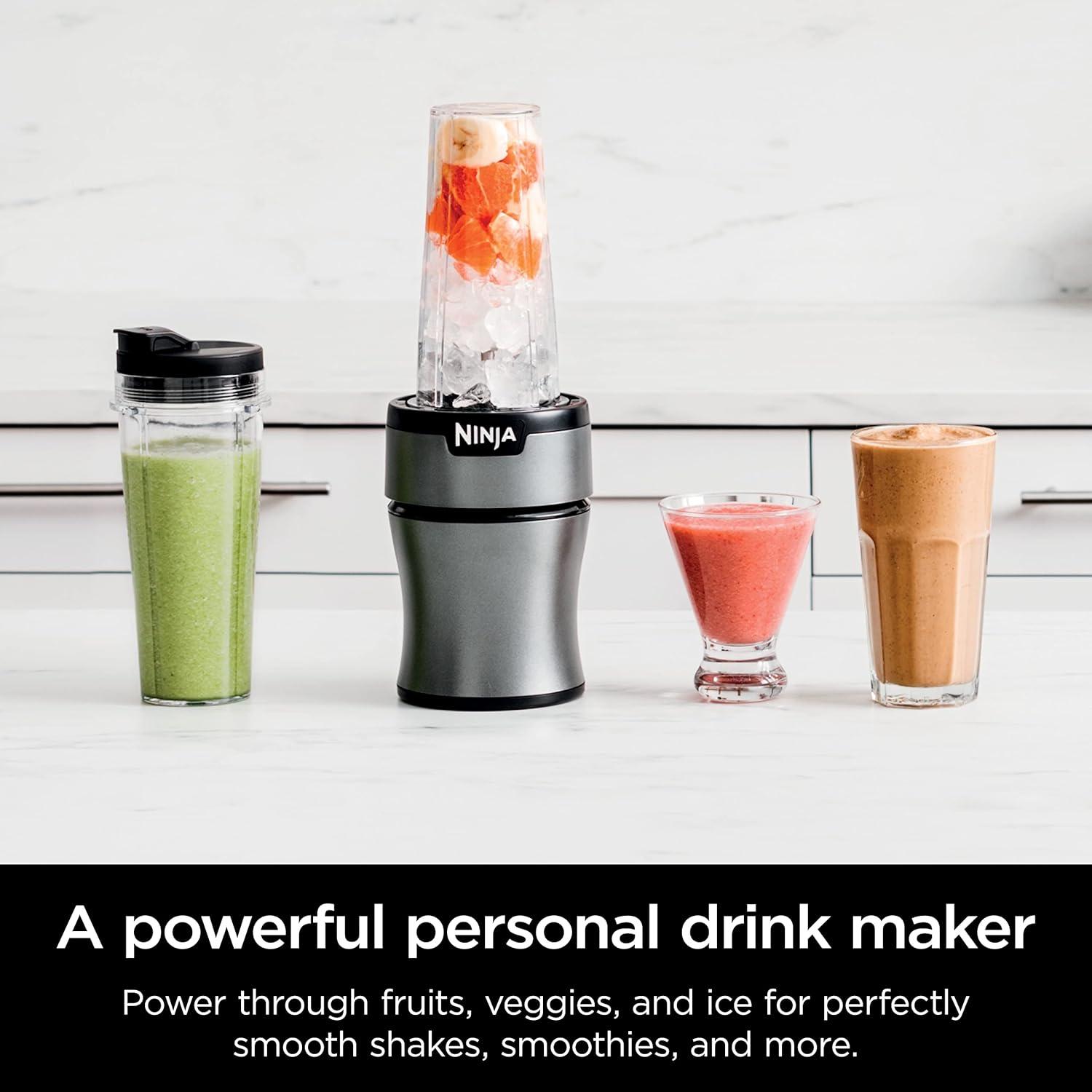 imageNinja BN300C Personal NutriBlender With IceCrushing Technology BlackSilver 700W