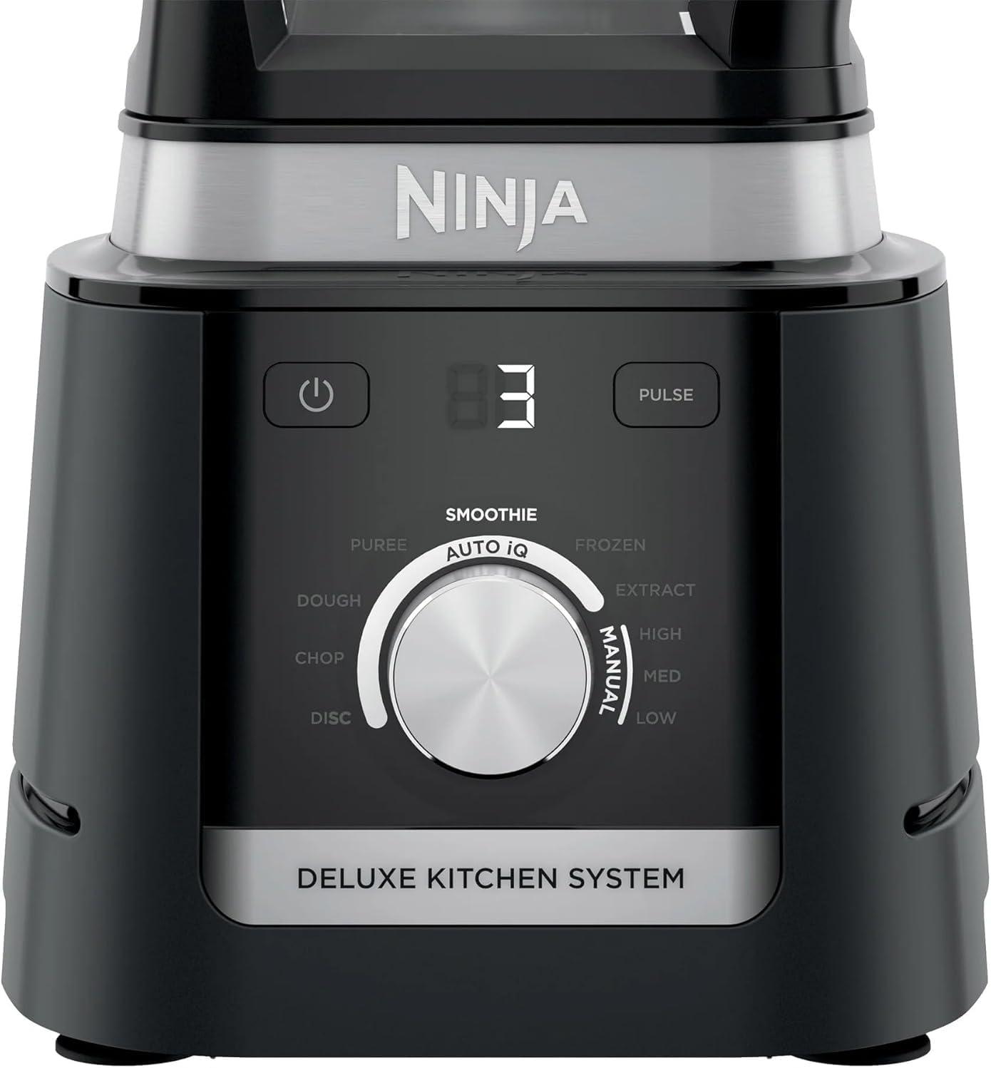 imageNinja CO905KS Deluxe Kitchen System 1600 WP AutoIQ Base 88oz Picther 9cup Deluxe Food Processor 2 24oz SingleServe Cups