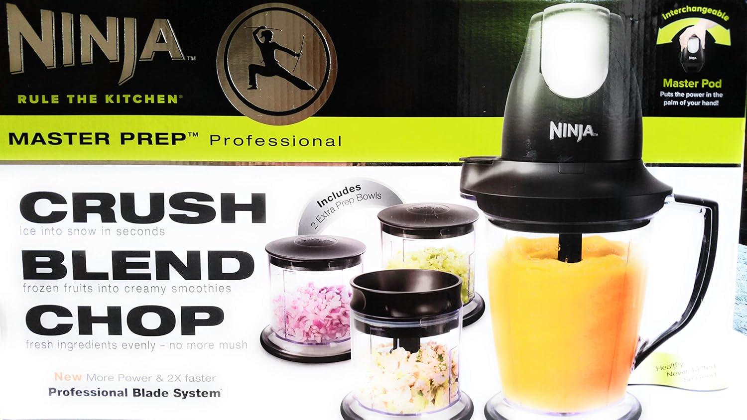 imageNinja QB1004 Master Prep 450Watt Professional Blender with 48 Oz Pitcher for Frozen Blending and SmoothiesBlack