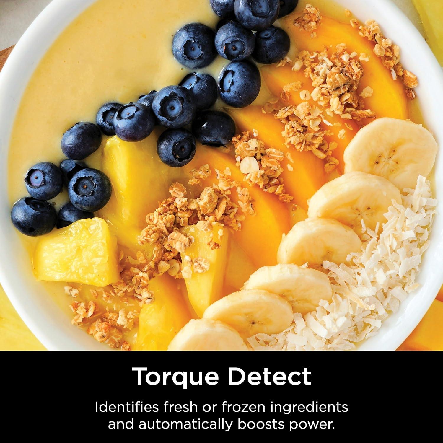 imageNinja TB201C Detect Power Blender Pro BlendSense Technology For Smoothies Shakes amp More 1800 Peak Watts 72 oz Pitcher Blender Black