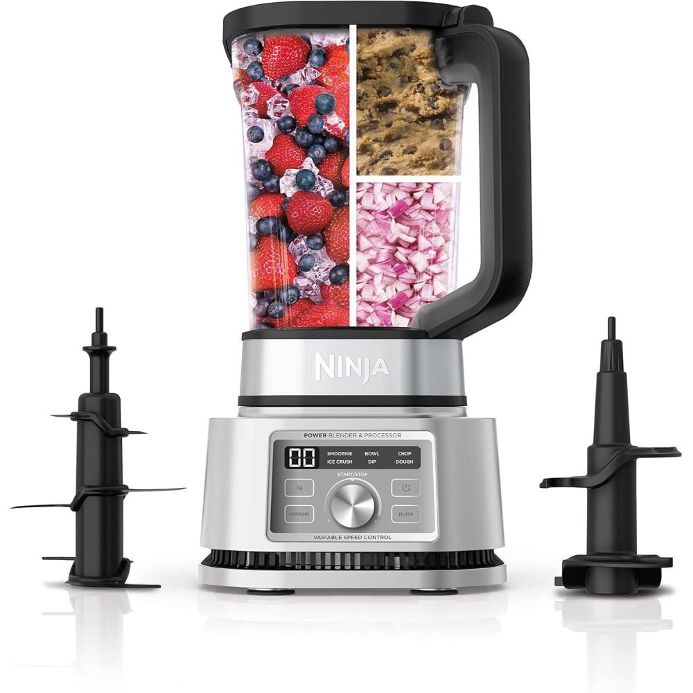 imageNinja Foodi SS201 Power Blender amp Processor 3in1 Crushing Blender Dough Mixer and Food Processor 1400WP smartTORQUE 6 AutoiQ Presets
