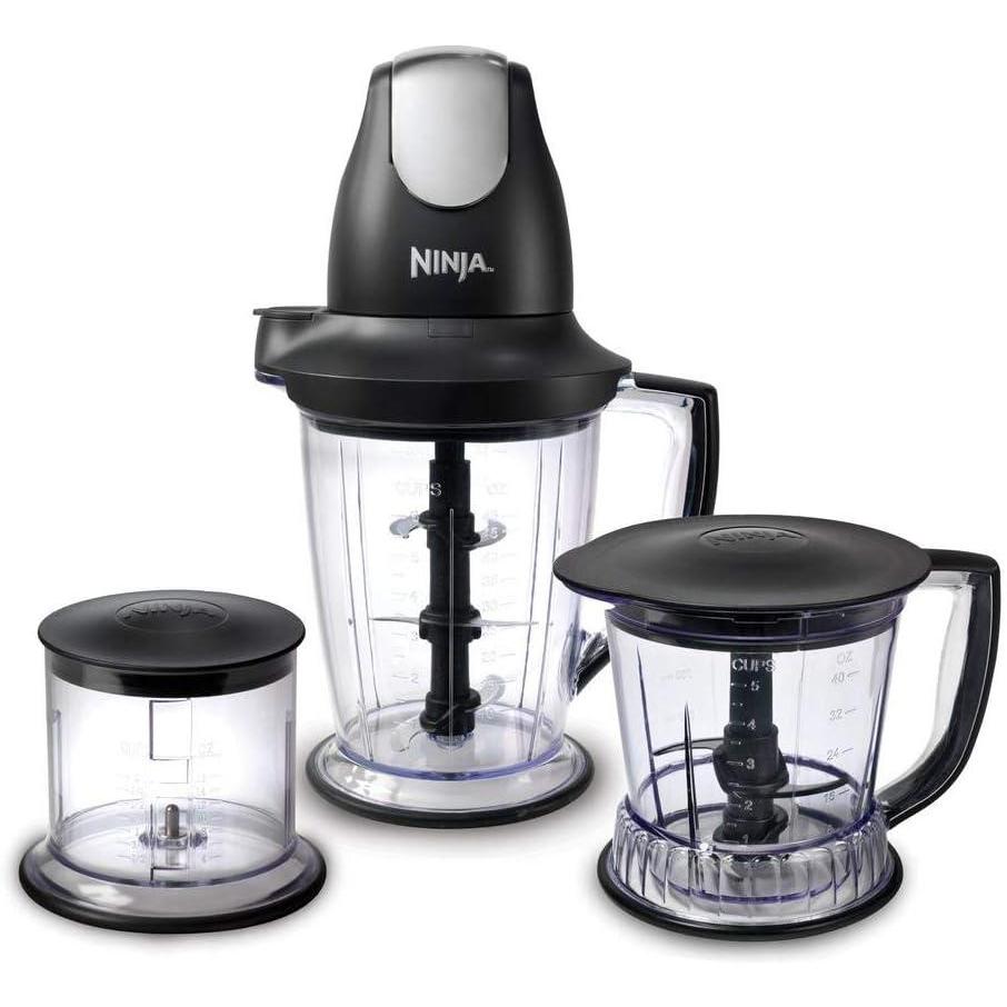 imageNinja QB1004 Master Prep 450Watt Professional Blender with 48 Oz Pitcher for Frozen Blending and SmoothiesBlack
